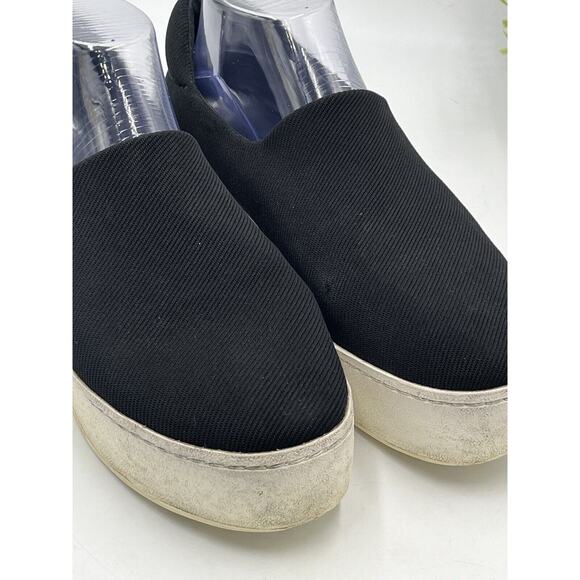 Opening Ceremony Black Platform Canvas Slip on Rubber Sole Sneakers Sz 40/9.5 - Picture 3 of 16